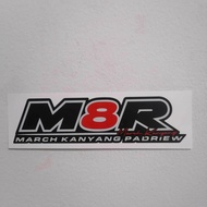 สติ๊กเกอร์ M8R งานตัดไดรคัทสะท้อนแสง