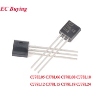 10pcs CJ78L05 CJ78L06 CJ78L08 CJ78L10 CJ78L12 CJ78L15 CJ78L18 CJ78L24 78L05 78L09 78L12 TO-92 Three-