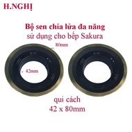 [HCM]Mâm chia lửa bếp ga sakura sử dụng cho các dòng bếp Sakura 42-80 ( đen )linh kiện bếp gas sakur