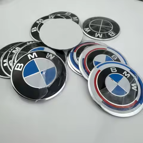 4pcs 56MM 60MM 65MM Car Hub Cap Badge Center Hat Sticker For BMW M Logo E46 E36 E34 F10 E90 F30 E60 
