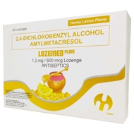 2,4 Dichlorobenzyl Alcohol Amylmetacresol Antiseptics Honey Lemon 24s LOZEMED PLAIN