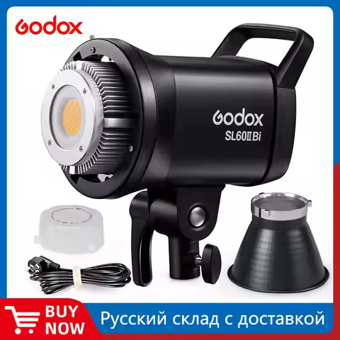 Godox SL60IIBi COB LED Video Light 2800-6500K 2.4G Wireless/Bluetooth Control Continuous Light Bowen