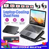 Laptop Cooler Fan Cooling Pad Laptop Cooling Accessories Dual Fans Adjustable Laptop With Stand Kipas Laptop Cooling Notebook Cooler