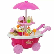 Ice CREAM Cart Push F1540 ICE CREAM Cooking Cuisine Role Toys Girls Boys KIDS Toy Shop Mother SUMARNI GIFT Birthday SOUVENIR GIFT