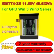 565774-3S Battery For GPD Win 3 WIN3 Handheld Gaming Laptop GamePad Tablet PC Series 11.55V 45.62Wh 