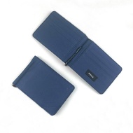 Dompet pria kain kanvas penjepit klip uang - Bifold money clip wallet