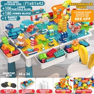 【Fast Delivery】BOTOM Building Block Table for Kids Toys Blocks Meja Belajar Meja Makan Study Writing