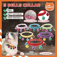 CATTO Cat Collar With 5 Bells Collar For Cats Kitten Small Dog Puppy Neck Strap Safety Necklace Rant