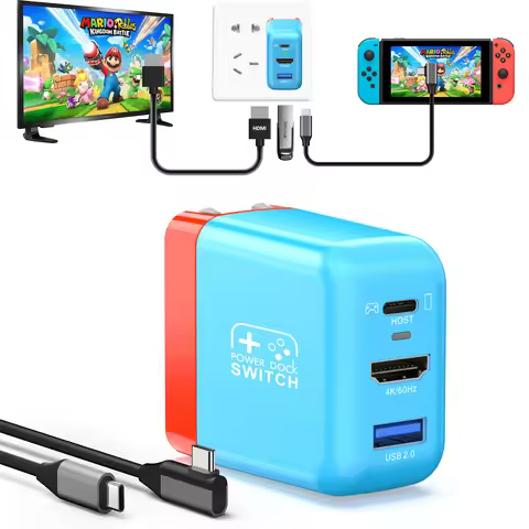 Switch Dock Charger for Nintendo Switch / OLED Portable TV Docking Station 4K@60Hz HDMI USB2.0 PD fo