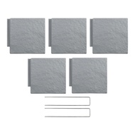 Fast ship❤️5PCS Garden Plastic Fence can Spliced ​ Lawn Fence 7.87*7.87inch Gray