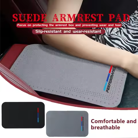 Universal Car Seat Protection Center Console Armrest Mat For BMW Performance E91 X5 E70 F11 E30 F31 