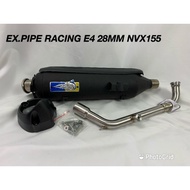 Exhaust Motorcyle Yamaha NVX155 Ezkos Aerox NVX155 E4 Espada 28MM FREE SILENCER