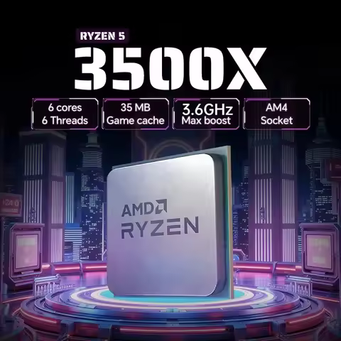 AMD Ryzen 5 3500X R5 3500X 3.6GHz Six-Core Six-Thread CPU Processor 7NM 65W L3=32M 100-000000158 Soc