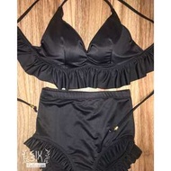 Push Up 泳衣 Swimsuit Swimwear 高腰 荷葉邊