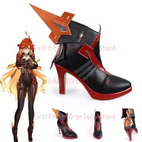 36-43 Size IN STOCK Mavuika Cosplay Shoes Genshin Impact Mavuika Cosplay High Heels Mavuika Cosplay 