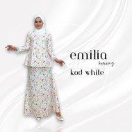 [Cosyco] Emilia Kurung – Baju Kurung Batik Floral, Material Korean Crepe, Wanita