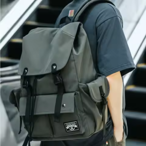 2026 New Men'S Large Capacity Travel Bag, Lightweight Backpack, Outdoor Travel Workwear Backpack, Ba