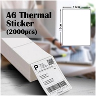 2000pcs King Thermal Sticker A6 Paper Roll Fold Stack Airway Bill Sticker Thermal Label AWB Consignment Note 订单打印纸 TS01