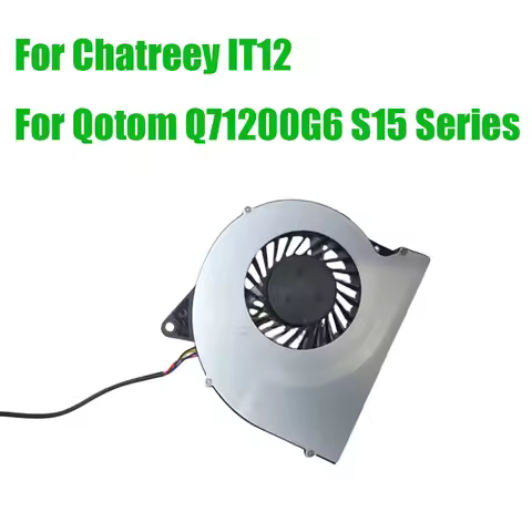 CPU Fan For Chatreey IT12 For Qotom Q71200G6 S15 Series DC5V 0.50A 4PIN Replacement Fit MINI PC