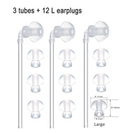 Aid Earplug Ear Plugs Eartips Domes with Sound Tube 3 Tubes + 9 Domes (L M S) Hearing Aids Accessori