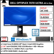 Dell OPTIPLEX 7070 Dell Ultra ALL IN ONE Core i5-(8th GEN) 24"INCH MONITOR UPTO 32GB RAM/1TB WIN 11