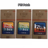 Emblem Bordir Eiger OriginaI PTS Patch 1989 - From Peak to Sea