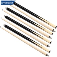 LOVESTREET 1Pc 145CM 1/2 Split Club 12MM Head Snooker Nine-Ball White Wood Cue Stick Billiard Suppli