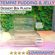 Jelly Cup Box CH7575 CH8585 Flat Lid Lovannashop Pudding Dessert Box Container CH-7575 CH-8585 150ml