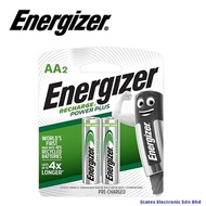 2PCS GENUINE Energizer Power Plus AA Recharge Battery 1.2V 2000mAh - NH15PPBP2