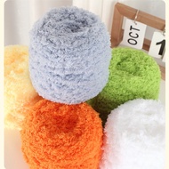 100g Coral Fleece Yarn – Towel Yarn | Soft Fluffy Knitting & Crochet Yarn for Scarf | Benang Kait Fl