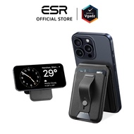 ESR ที่ใส่บัตรติดหลังมือถือแบบตั้งได้ รุ่น HaloLock Vegan Leather Wallet Stand with Finger Loop by V