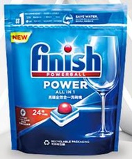 最新英國FINISH 亮碟 洗碗機專用洗碗機新包裝全效合一洗碗塊洗滌球(24顆)