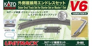 日本 KATO 20-865 V6 外側複線用  鐵道模型，火車模型，場景模型