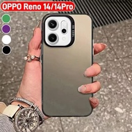 เคสผิวด้าน สีสดใส สำหรับ Oppo Reno 14 Pro / Reno14F Reno14 Reno14Pro เคสกันกระแทก เคสแข็ง ออปโป้