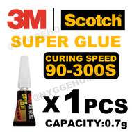 3M Super Glue AD119 Gel Type Gam Gajah Kuat Adhesive 0.7g Alternative For 3 Seconds and 502 Glue Gum