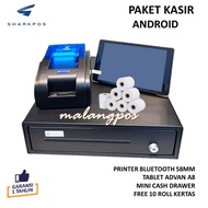 Ready PAKET KASIR ANDROID-PRINTER KASIR 58MM BT - TABLET ADVAN-LACI