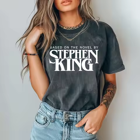 Stephen King T shirt Based On A Novel By Retro Clothing Tumblr