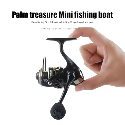 Mini Fishing Reel ZP 500/800 Series Lightweight Spinning Reel Gear Ratio 5.2:1 Powerful Spinning Fis
