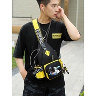 sling bag man bag lelaki NASA Astronaut Chest Bag Male Anime Co-Branded Fashion Student Diagonal Bag
