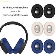 Crescent2 Silicone Ear Cover for TUNE 770NC Headsets Ear Pad Earpads Silicone Cushions Cover