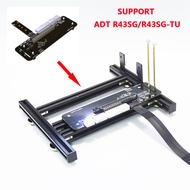 DIY GPU external graphics card base video card holder with power base for ATX SFX PSU aluminum frame support ADT R43SG/R43SG-TU