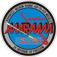 [軍徽貼紙] 美國軍武 AIM-120 AMRAAM 彈種章貼紙