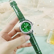 Women Casual Watches Crocodile Pattern Original Authentic Emerald Leather Strap watch for women British Lola Rose Malachite Watch