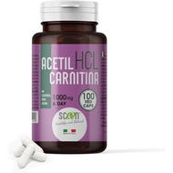 Scen Acetyl L-Carnitine - ALC HCL - Mengawal pH, tidak berasid, 100 kapsul vegetarian, 500 mg setiap