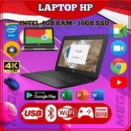 LAPTOP HP 11 G5 EE PD10 INTEL CELERON 3060 || 4GB RAM 16GB SSD 11.6 INCHES DISPLAY IPS HD || SYSTEM 