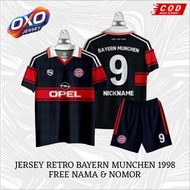 BAYERN MUNCH3N RETRO JERSEY 1998/1999 FREE NICKNAME & NUMBER