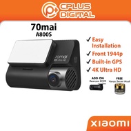 70mai A800S 4K Dash Cam Rear Cam Dual Vision Global Version A800 Adas Parking App Control GPS Built 