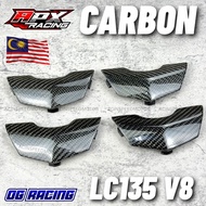 ORI TWILL CARBON FIBER WRAP LC135 V8 INNER METER/ LC135 V8 COVER METER CARBON TWILL/ LCV8 PENUTUP ME