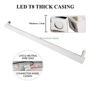 4FT 2FT T8 LED Tube Thick Casing Housing Sarang Lampu LED LED T8 Bracket MXJ