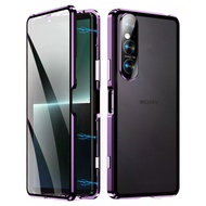 For Sony Xperia 1 VI VII 10 VI VII Case Luxury Glass 360° HD Cover For Xperia 1 V I 1VI Magnetic Cov